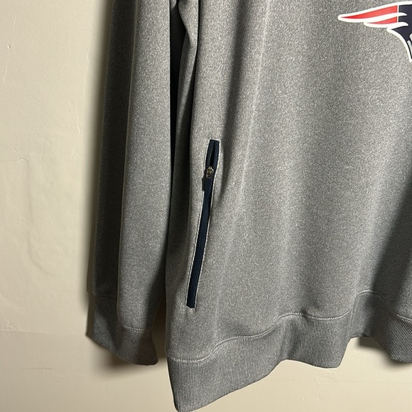 New England Patriots Legends Fleece Hoodie Sweatshirt NFL Apparel Gray Men’s XL - Picture 4 of 11